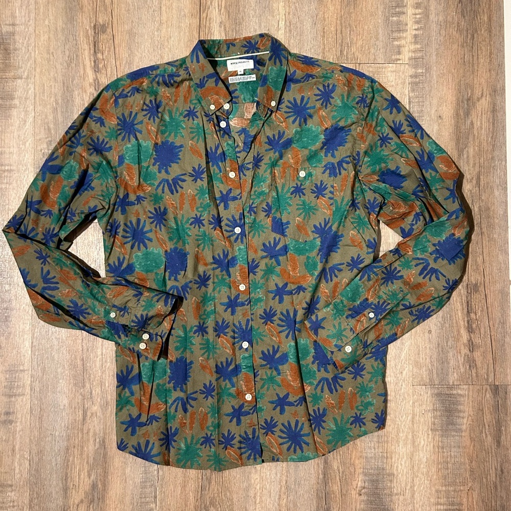 Norse Projects botanical button up